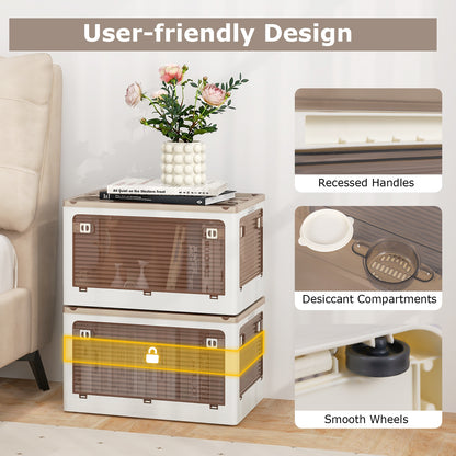 3-Pack Stackable Storage Bins With Lids, 11.5 Gal, White Cabinets & Chests at Gallery Canada