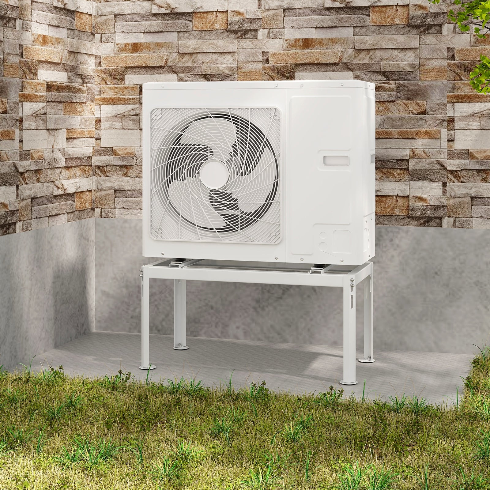 Mini Split Ground Stand, 9000-18000 BTU, White Mini Split Air Conditioners at Gallery Canada