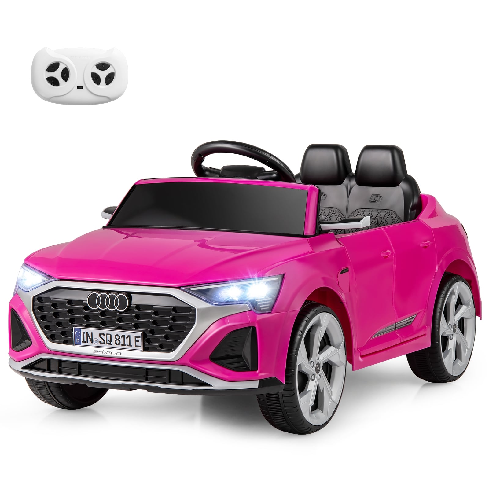 Kids Ride On Car, 12V, Remote Control, 3 Speeds, Pink Powered Ride On Toys at Gallery Canada
