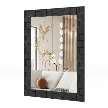 Wood Framed Wall Mirror, Rectangle Vanity Mirror, Black Wall Mirrors at Gallery Canada