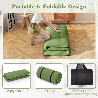 Full Size Floor Mattress, Washable Cover, Carry Bag, Green Mattresses at Gallery Canada