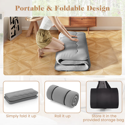 Full Size Futon Mattress, Washable Cover, Carry Bag, Gray Mattresses at Gallery Canada