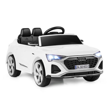12V Kids Ride On Car, Remote Control, 3 Speeds, White Powered Ride On Toys at Gallery Canada