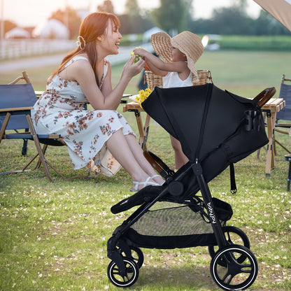 Lightweight Infant Stroller, 5-Point Harness, Adjustable Backrest, Black Baby Strollers at Gallery Canada