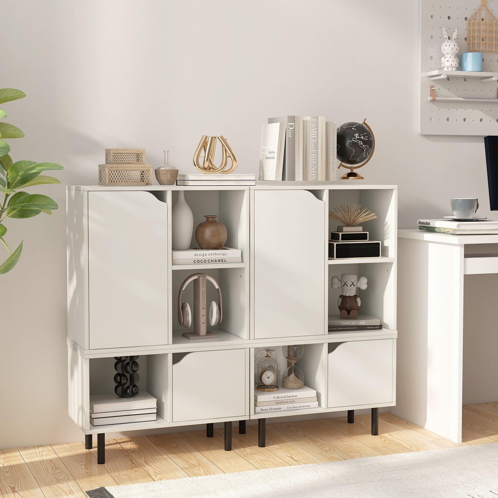 Stackable Bookcase, Adjustable Shelf, White Bookcases at Gallery Canada