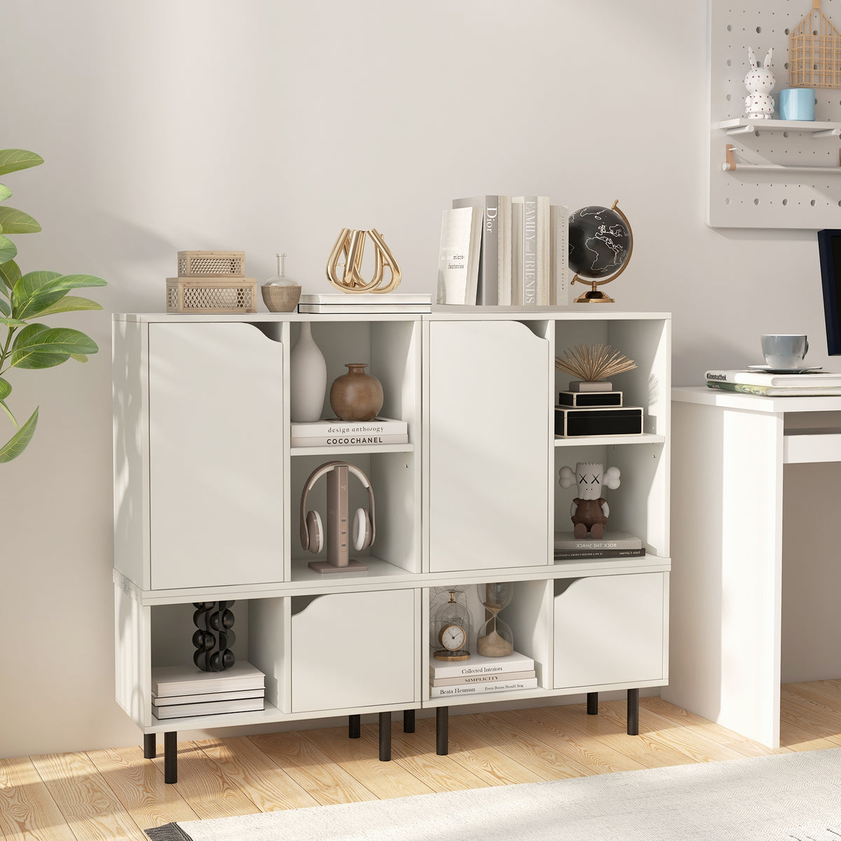 Stackable Bookcase, Adjustable Shelf, White Bookcases at Gallery Canada