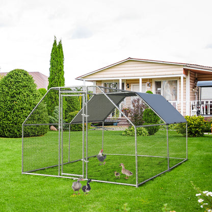 9.5 x 12.5 Feet Large Walk In Chicken Coop, Silver Chicken Coops at Gallery Canada