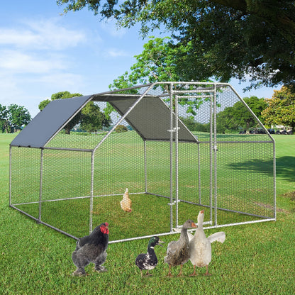 9.5 x 12.5 Feet Large Walk In Chicken Coop, Silver Chicken Coops at Gallery Canada