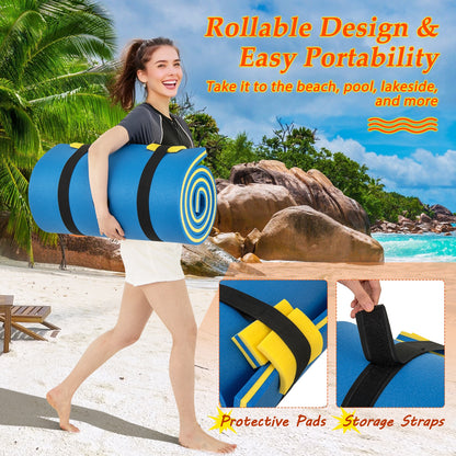 7 Inches x 2 Inches Water Mat, Safety Tether and Pillow Design, Blue Swimming at Gallery Canada
