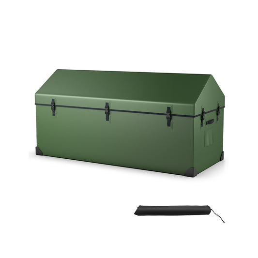Waterproof Outdoor Storage Box, Ventilated Window, Adjustable Snap, Green Sheds & Outdoor Storage Green at Gallery Canada