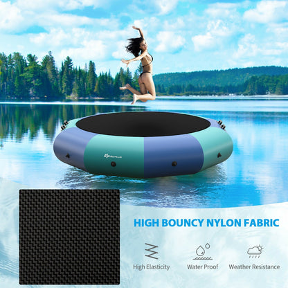 10 Feet Inflatable Splash Padded Water Bouncer Trampoline, Blue Trampolines at Gallery Canada