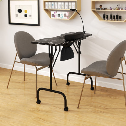 Folding Manicure Table With Electric Dust Collector, Black Spa & Salon at Gallery Canada