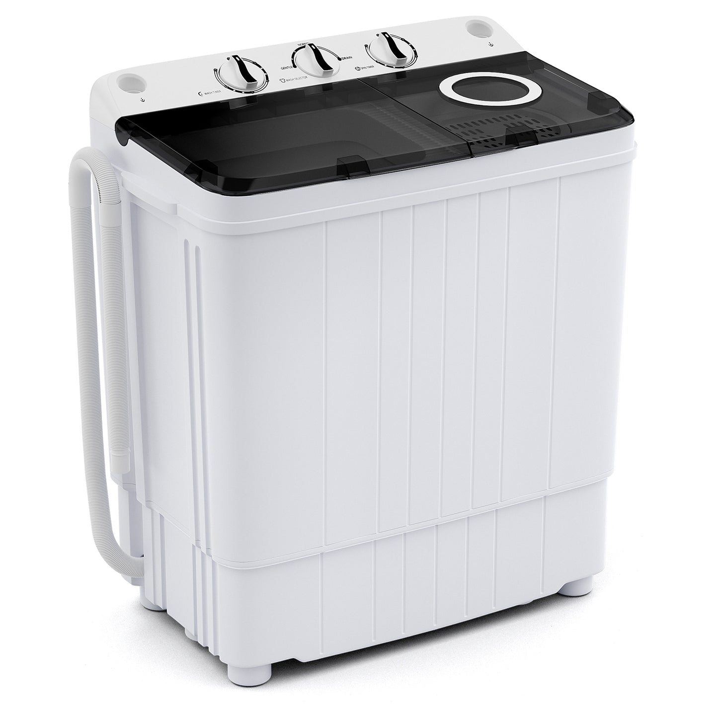 Portable Washing Machine, 17.6 lbs, Drain Pump, Gray Washing Machines at Gallery Canada