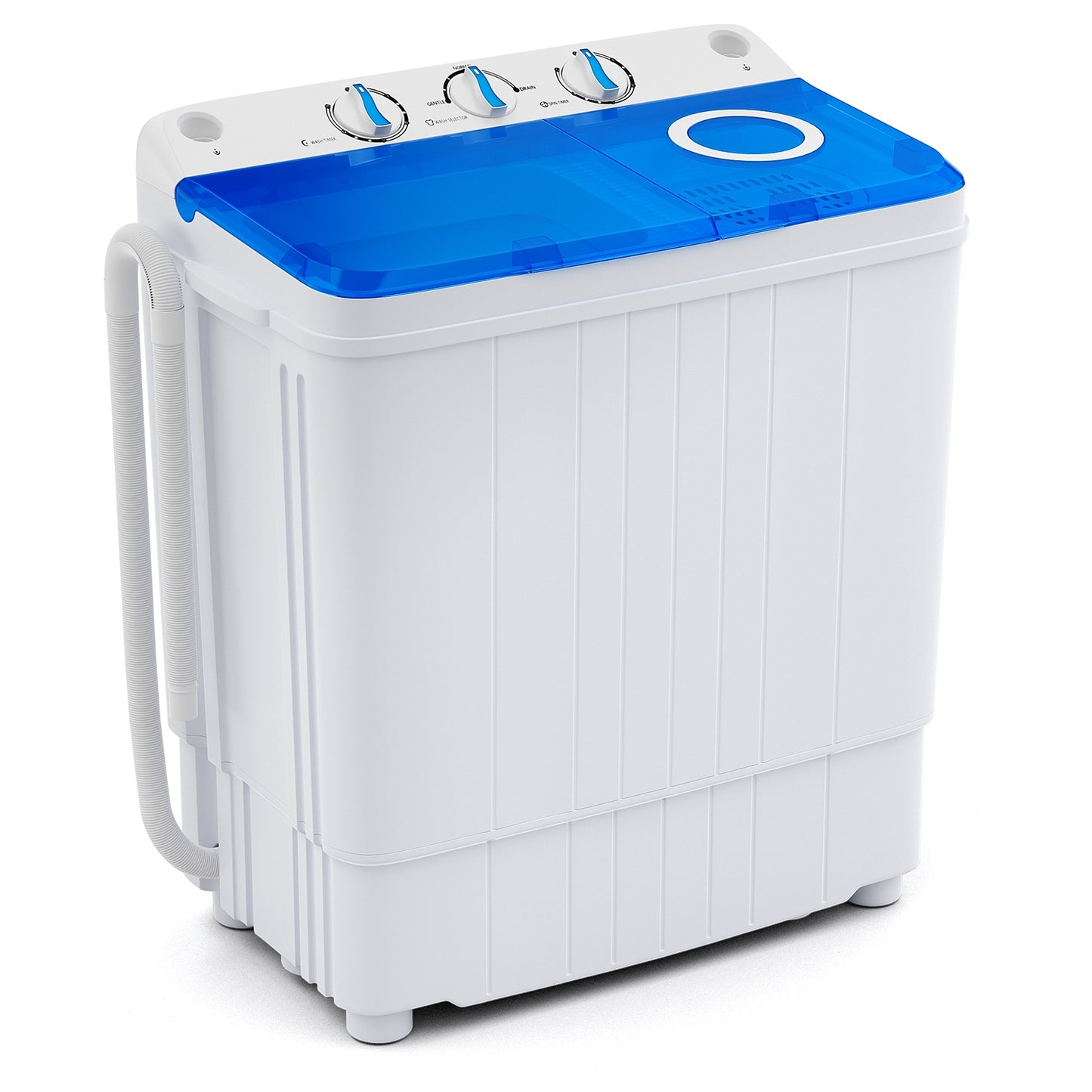 Portable Washing Machine, 17.6 lbs, With Drain Pump, Blue Washing Machines Blue at Gallery Canada