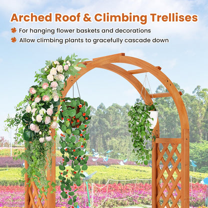 Wooden Raised Garden Bed With Lattice Trellis, Brown Raised Garden Beds at Gallery Canada