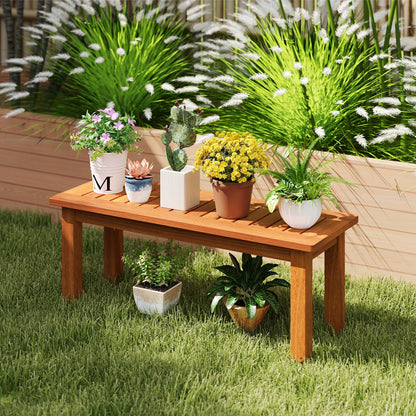Solid Wood Plant Stand, S, Indoor Outdoor Flower Pot Holder, Brown Plant Stands at Gallery Canada