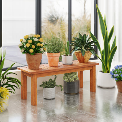Solid Wood Plant Stand, S, Indoor Outdoor Flower Pot Holder, Brown Plant Stands at Gallery Canada