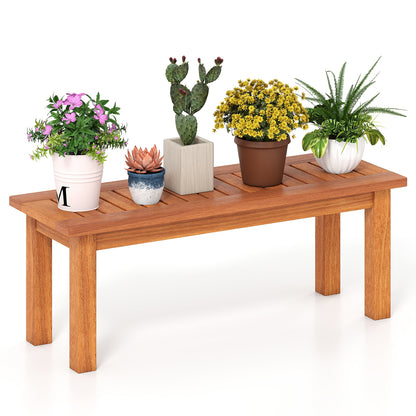 Solid Wood Plant Stand, S, Indoor Outdoor Flower Pot Holder, Brown Plant Stands at Gallery Canada