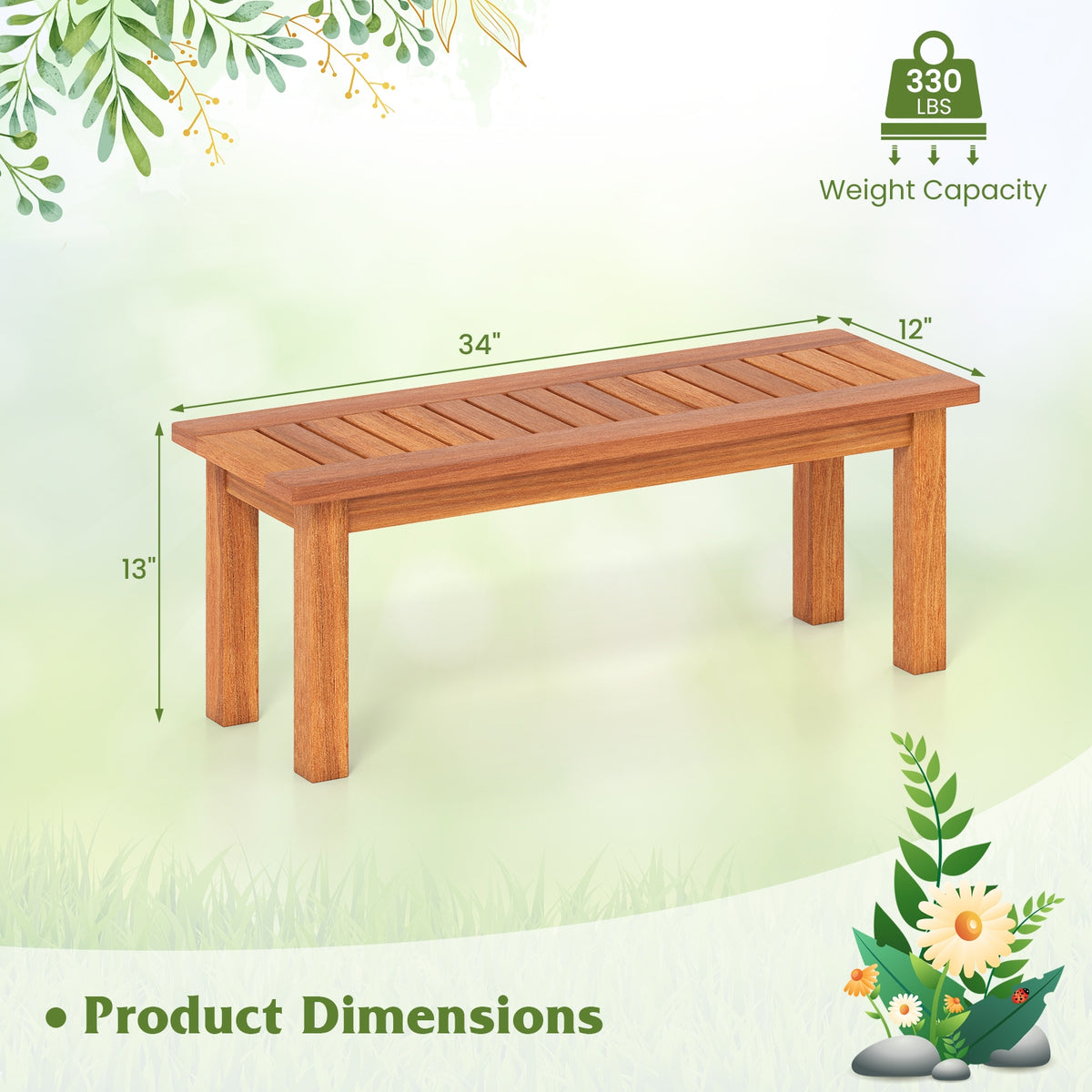 Solid Wood Plant Stand, S, Indoor Outdoor Flower Pot Holder, Brown Plant Stands at Gallery Canada