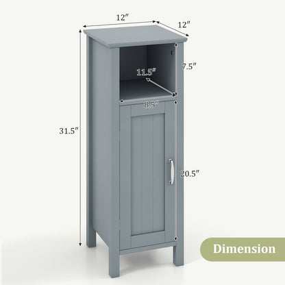 2-Tier Bathroom Storage Cabinet, Gray Floor Cabinets at Gallery Canada