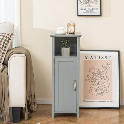 2-Tier Bathroom Storage Cabinet, Gray Floor Cabinets at Gallery Canada