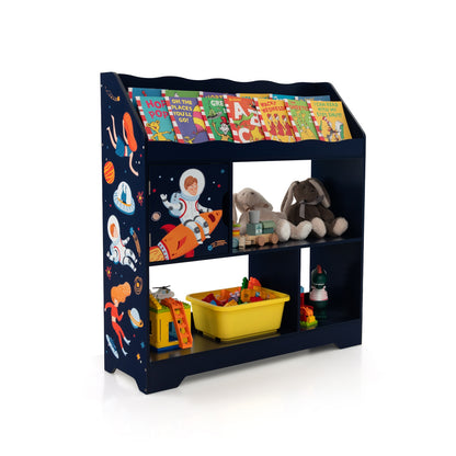 Kids Toy Storage Organizer, Book Shelf, Storage Cabinet, Navy Kids Storage Navy at Gallery Canada