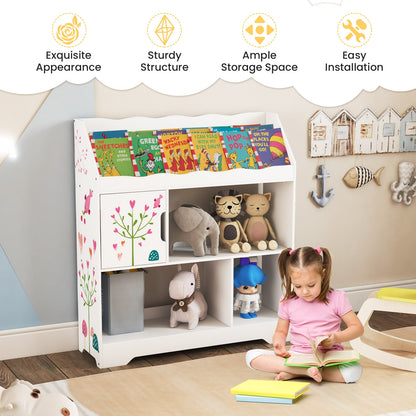Kids Toy Storage Organizer With Book Shelf, White Kids Storage at Gallery Canada