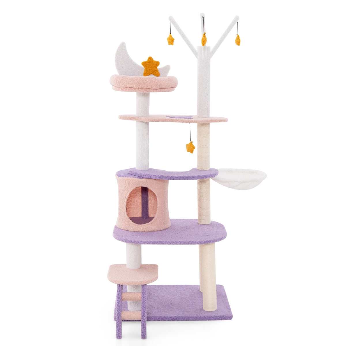 Multi-Level Cat Tower, Sisal Scratching Posts, M, Purple Cat Trees Condos & Scratchers Purple at Gallery Canada