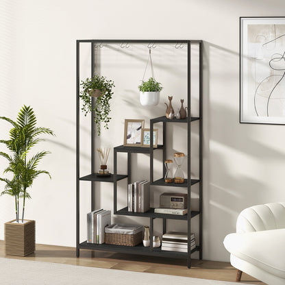 6-Tier Tall Plant Stand, 71 Inch, Metal, Indoor, Black Plant Stands at Gallery Canada