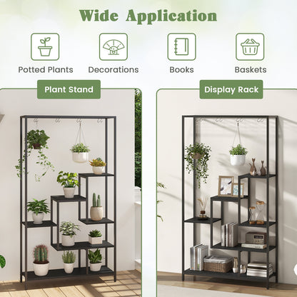 6-Tier Tall Plant Stand, 71 Inch, Metal, Indoor, Black Plant Stands at Gallery Canada