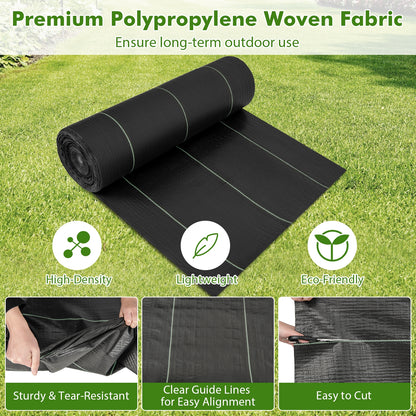 6.5 Ft Weed Barrier Landscape Fabric, 6 Ft, Black Garden Tools at Gallery Canada