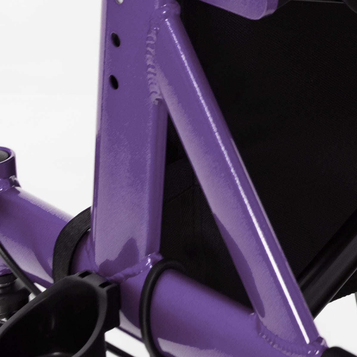 Foldable Rollator Walker, Height Adjustable With Seat, Purple Walkers & Rollators at Gallery Canada