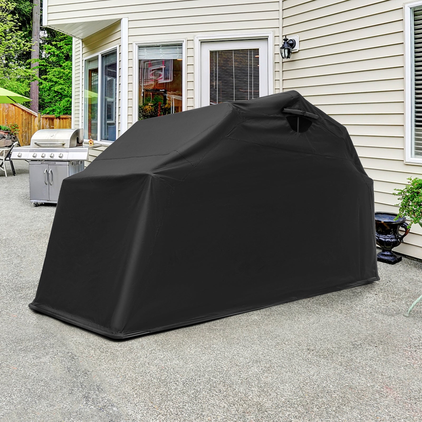 Waterproof Motorcycle Storage Tent, Black Carports at Gallery Canada