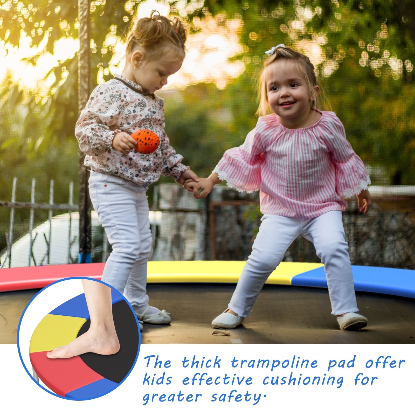 14 Feet Trampoline Safety Pad, Spring Cover, Multicolor Trampoline Accessories at Gallery Canada