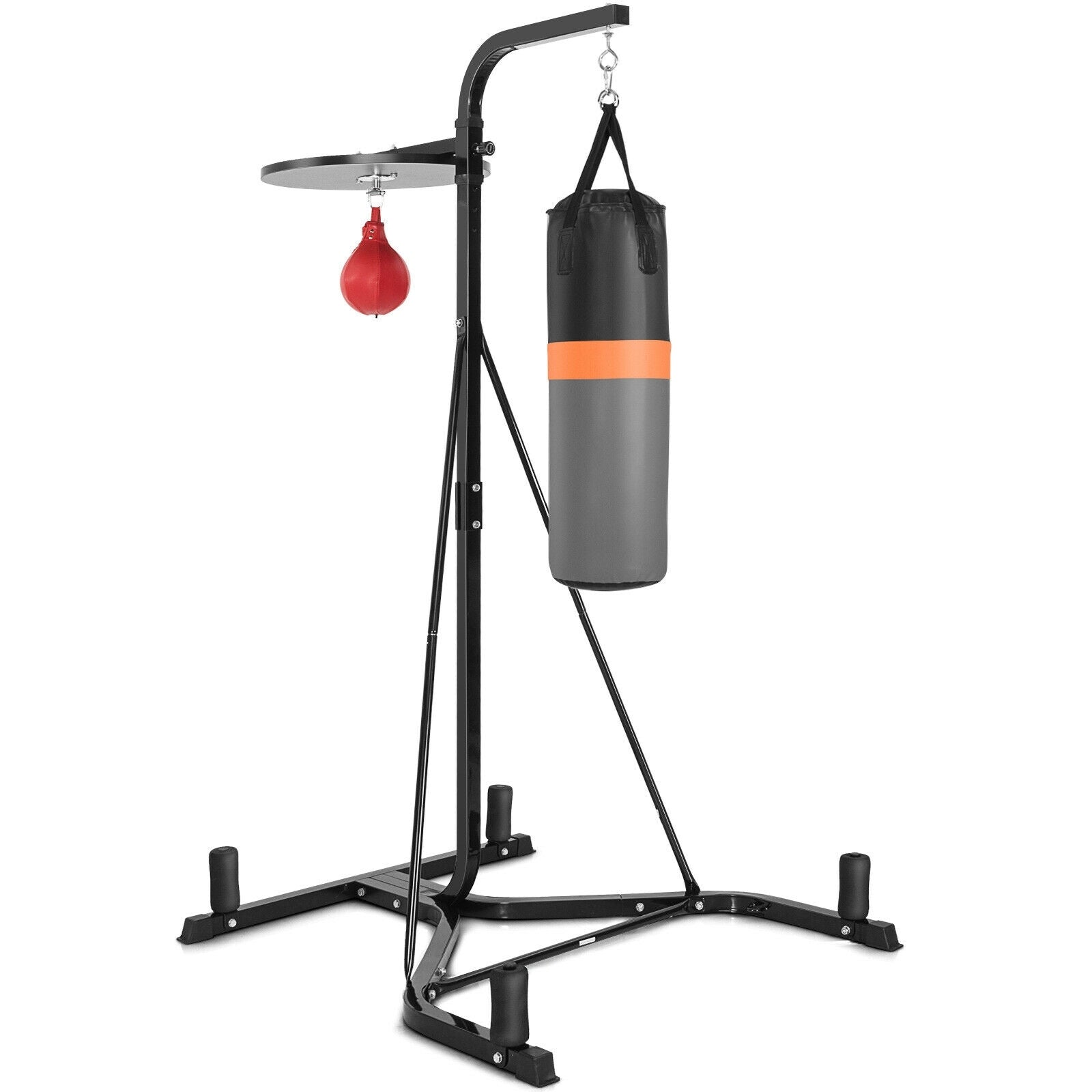 Heavy Duty Boxing Punching Stand With Heavy Bag, Gray Boxing & Martial Arts Gray at Gallery Canada