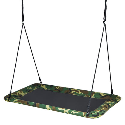 60 Inches Platform Tree Swing, 2 Hanging Straps, Camouflage Swing & Playsets at Gallery Canada