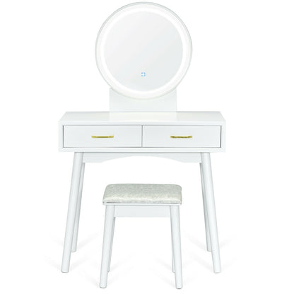 Vanity Dressing Table Set, 3 Lighting Modes Makeup Vanities Options at Gallery Canada