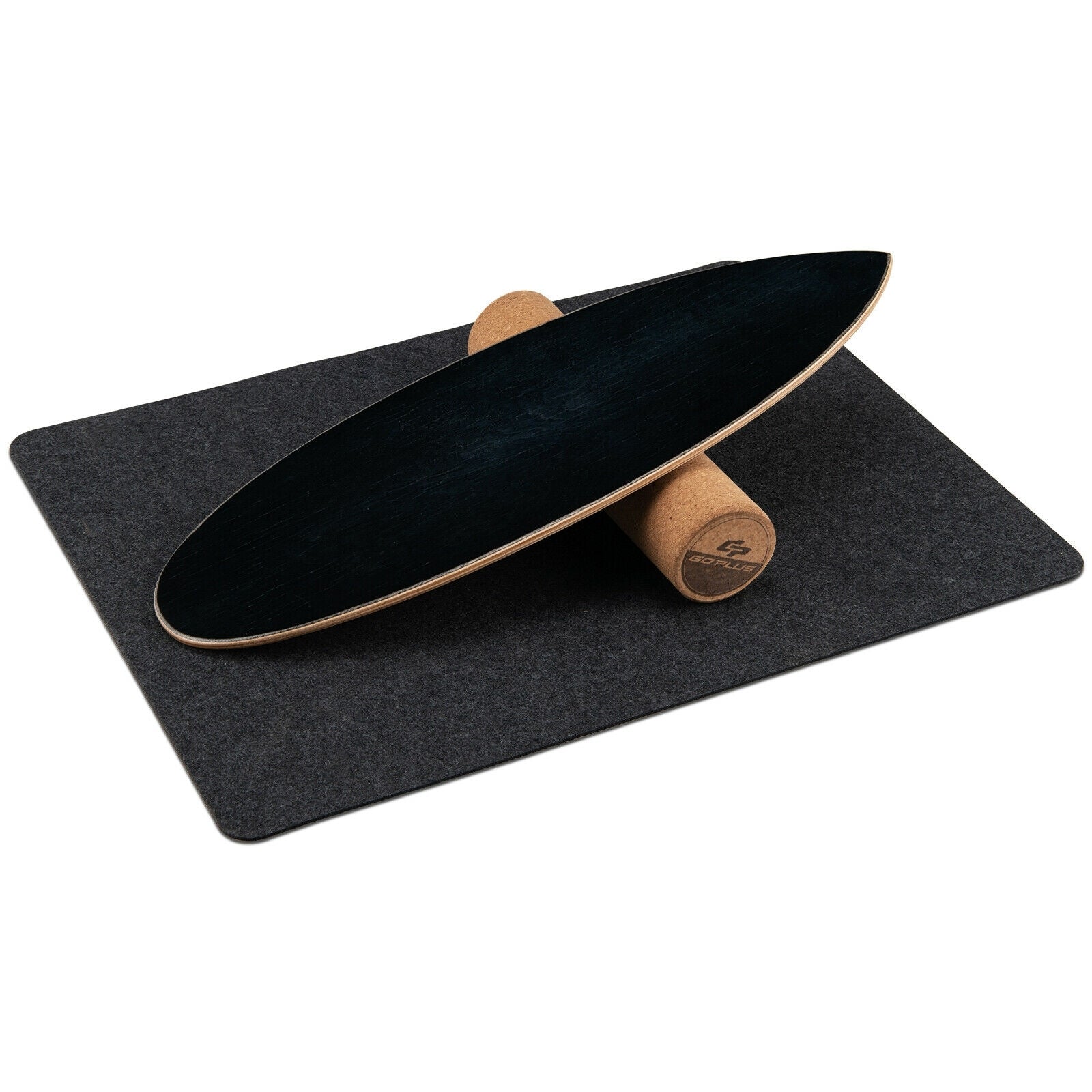 Wooden Balance Board Wobble Roller, Exercise Sports Training, Black Yoga Accessories at Gallery Canada