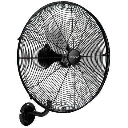 21 Inch 3 Speed Wall Mount Industrial Fan, Black Fans at Gallery Canada