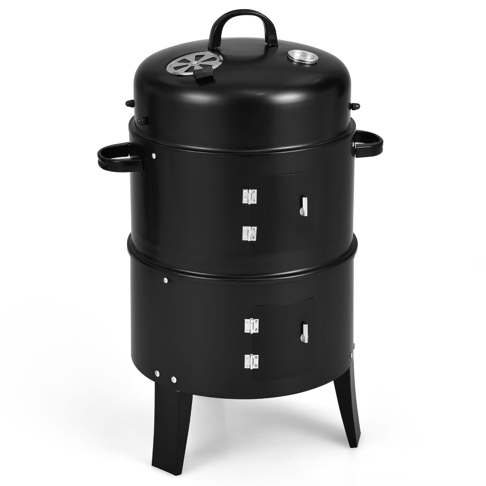 3-In-1 Charcoal BBQ Grill Cambo With Thermometer, Black Outdoor Grills at Gallery Canada