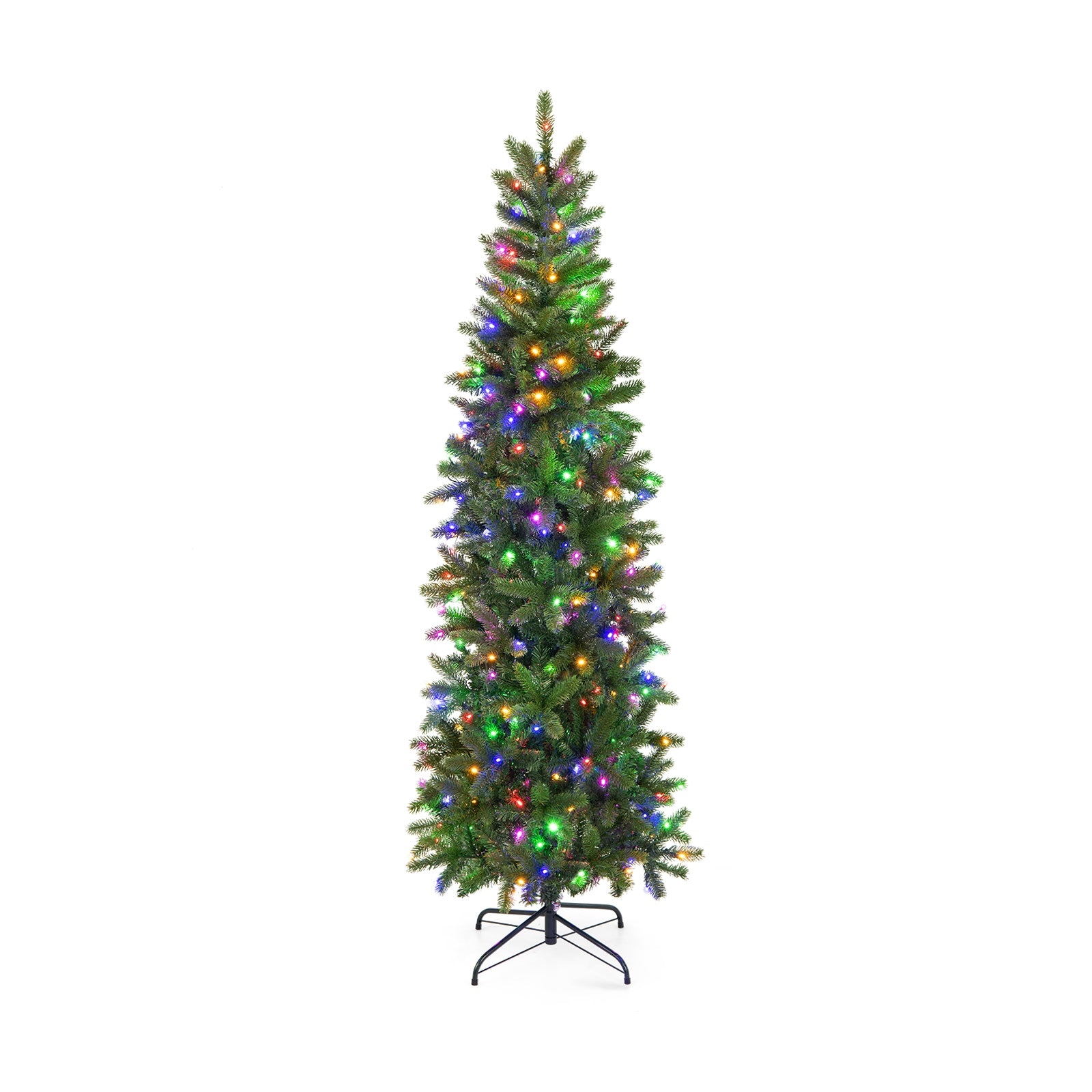 6 Feet Pre-Lit Artificial Christmas Tree, 648 PVC PE Branch Tips, Green Christmas Tree at Gallery Canada