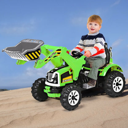 Kids Ride On Dumper Truck, 12V Battery Powered, Green Powered Ride On Toys at Gallery Canada