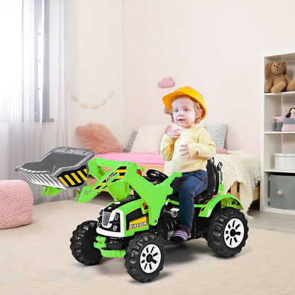 Kids Ride On Dumper Truck, 12V Battery Powered, Green Powered Ride On Toys at Gallery Canada