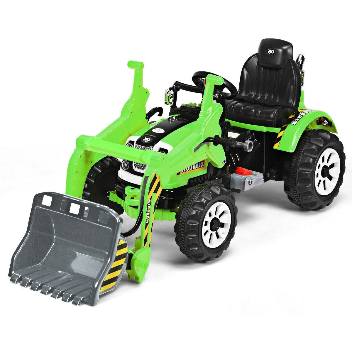 Kids Ride On Dumper Truck, 12V Battery Powered, Green Powered Ride On Toys Green at Gallery Canada