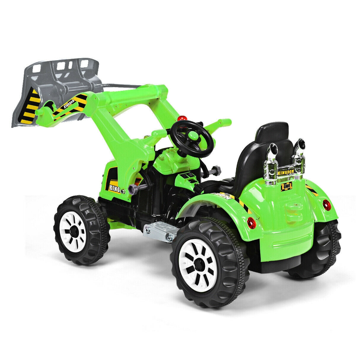 Kids Ride On Dumper Truck, 12V Battery Powered, Green Powered Ride On Toys at Gallery Canada