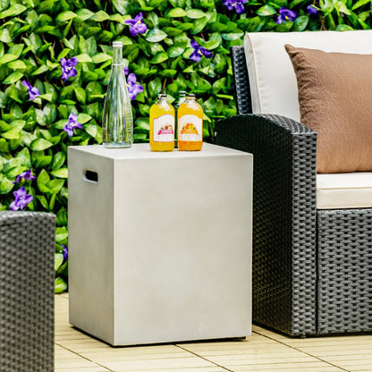 Propane Tank Cover Table, Standard 20 Pounds, Gray Fire Pit Tables at Gallery Canada