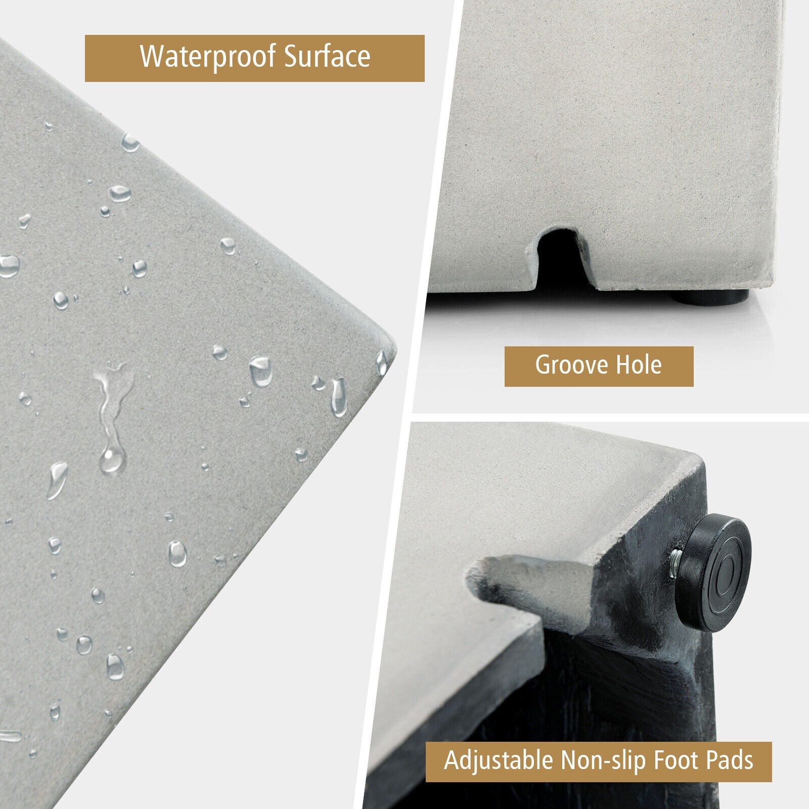 Propane Tank Cover Table, Standard 20 Pounds, Gray Fire Pit Tables at Gallery Canada