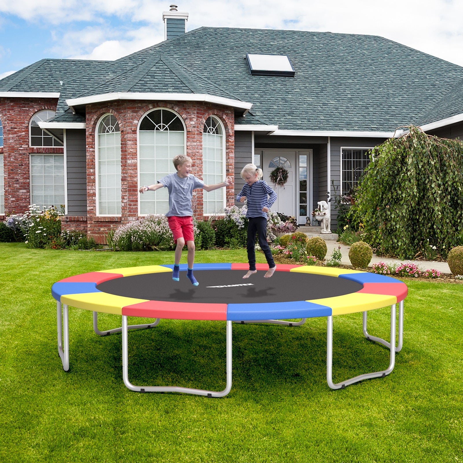 15 Feet Universal Trampoline Spring Cover, Multicolor Trampoline Accessories at Gallery Canada