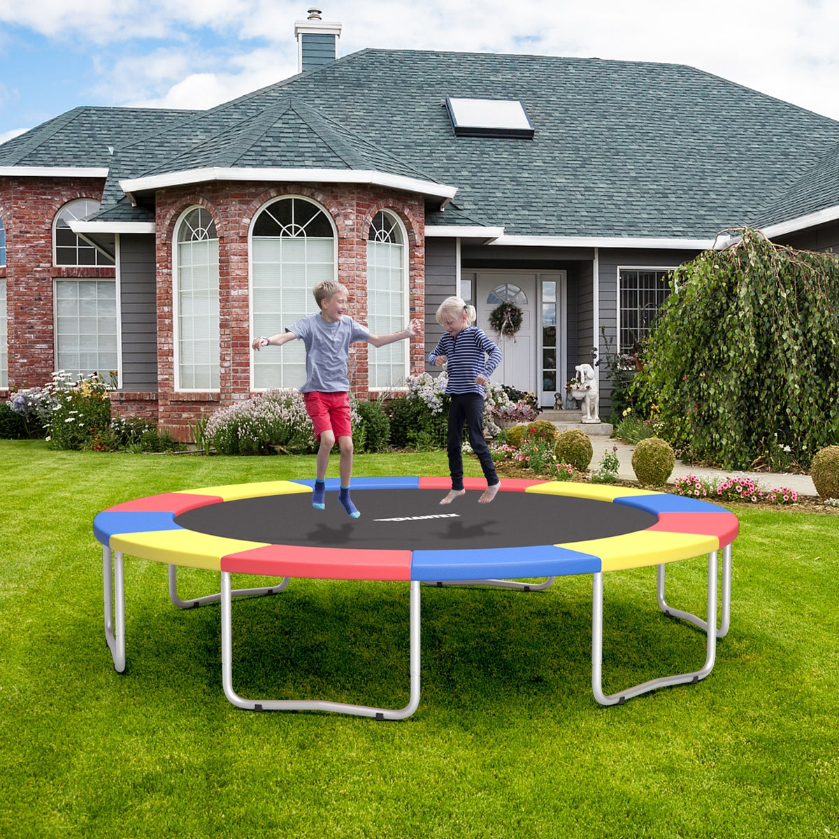 15 Feet Universal Trampoline Spring Cover, Multicolor Trampoline Accessories at Gallery Canada