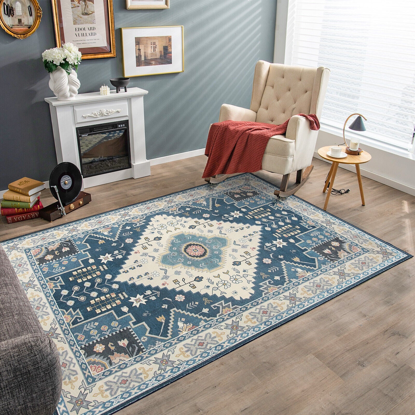 Faux Wool Fabric Area Rugs Doormat, M, Multicolor Rugs at Gallery Canada